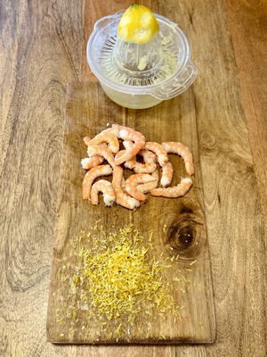 Easy and quick Italian shrimp pasta recipe – step 1