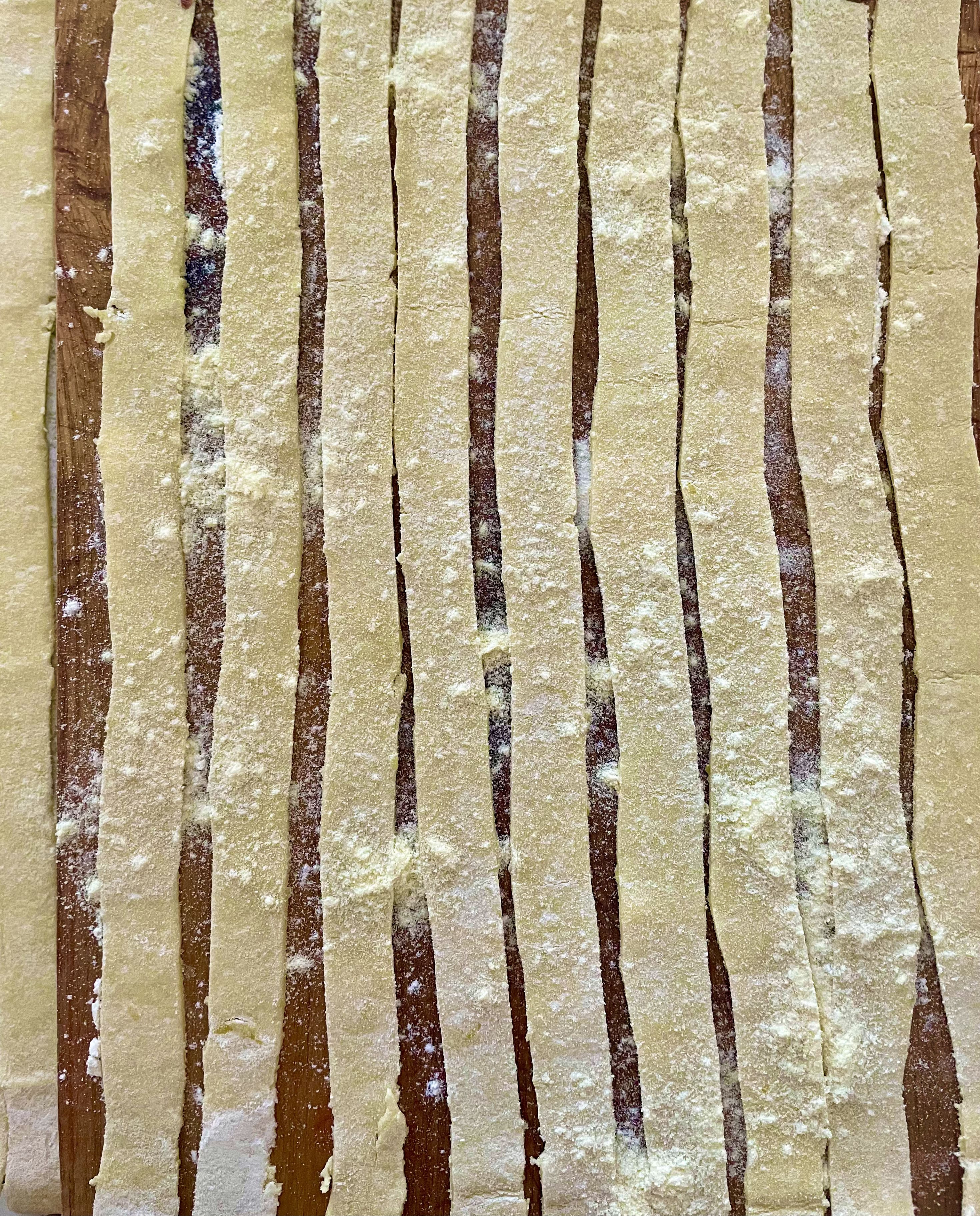 Preparación de pasta fresca a mano