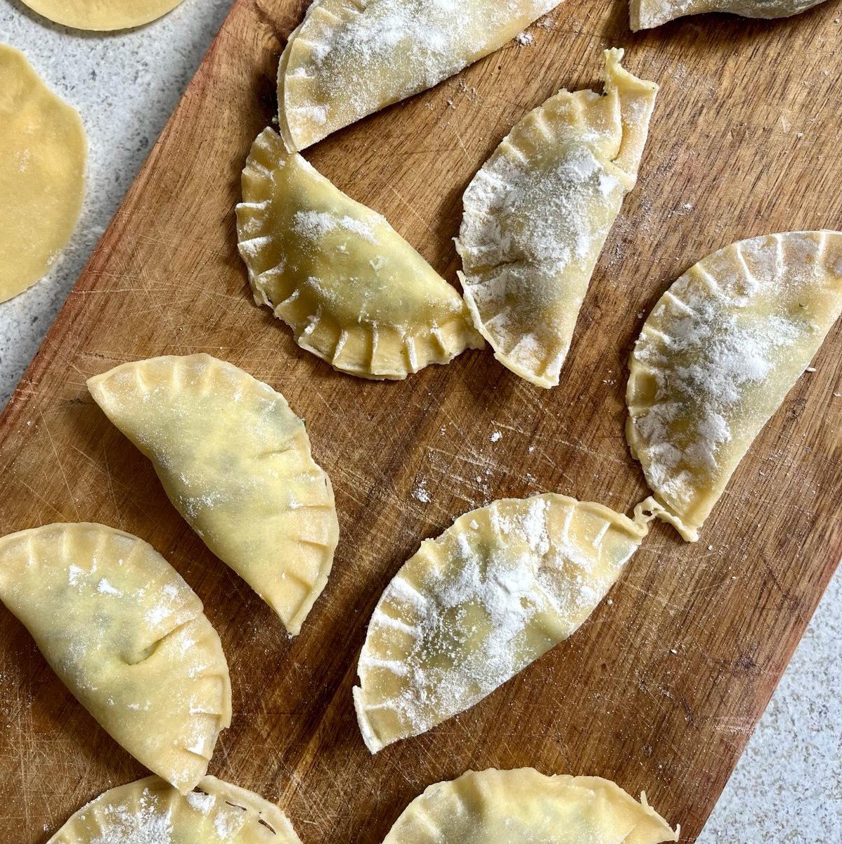 Home made ravioli spinach ricotta by Casa Bandera