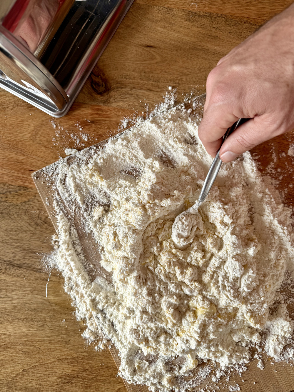 homemade italian fresh pasta step 1