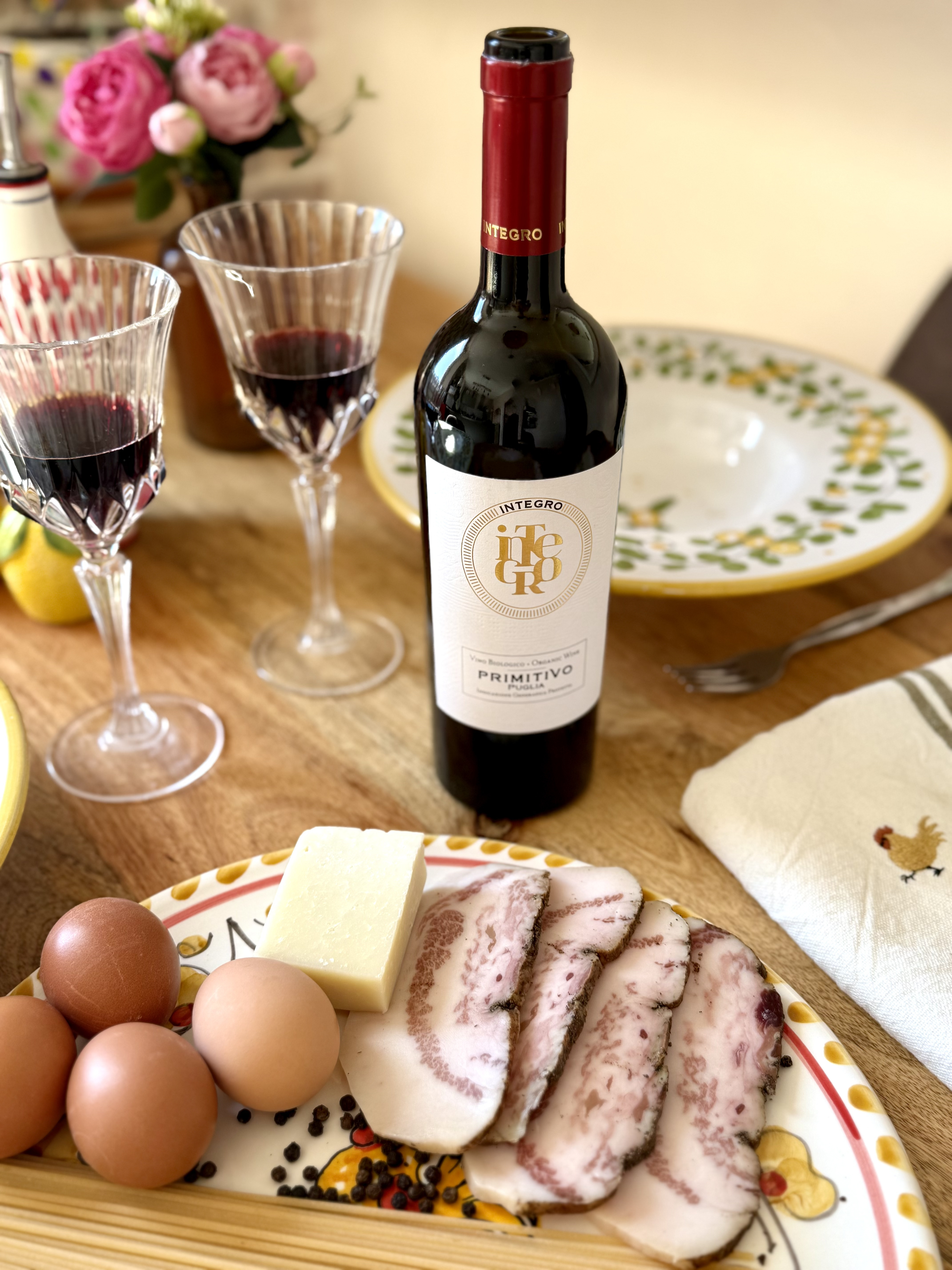 Ingrédients recette vraie carbonara italienne