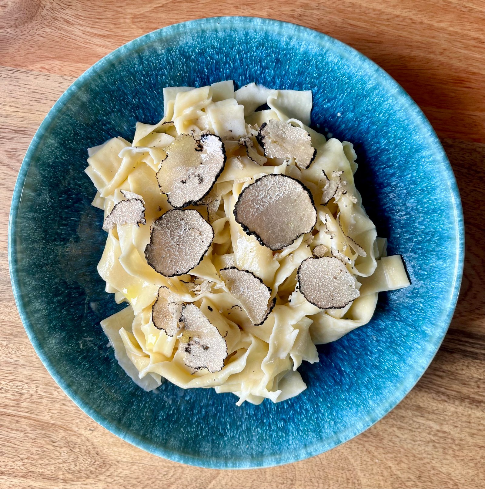 Recette de cuisine italienne pâtes pappardelle truffe mascarpone