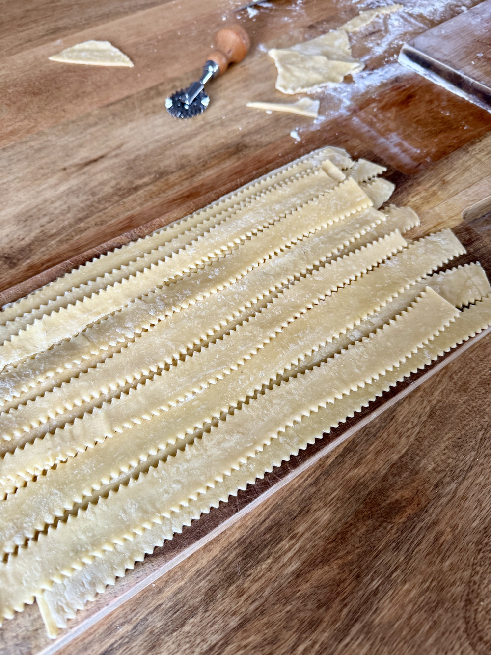 Preparación de pasta fresca a mano