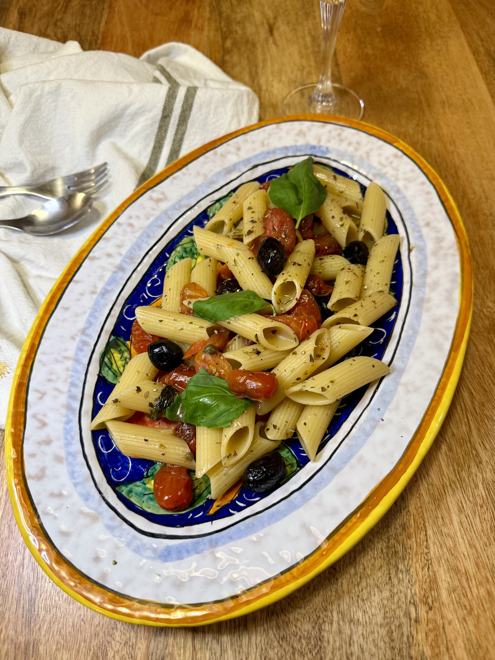 Recette de cuisine italienne pâtes penne