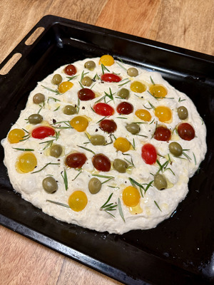 Recette italienne traditionnelle de la focaccia étape 9