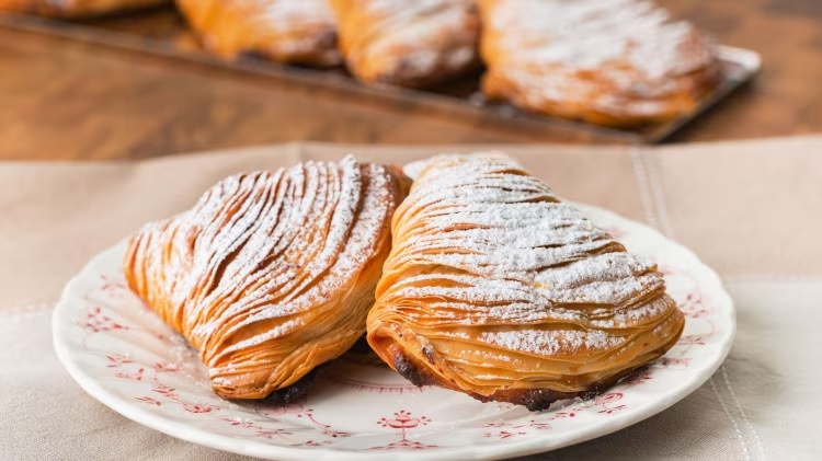 Sfogliatella receta cocina italiana postres