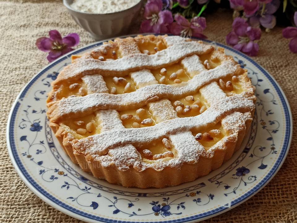 Receta cocina italiana postres tarta nonna