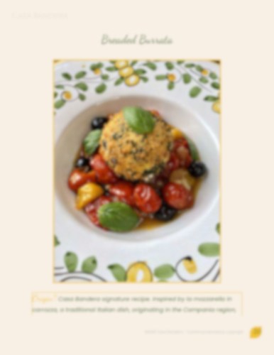 Italian Cookbook: Breaded Burrata Recipe