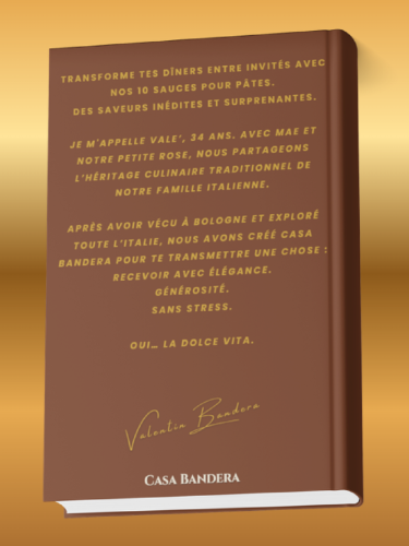 E-Book de cuisine italienne : recettes de sauces pour pâtes