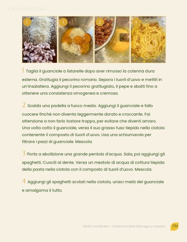 Ricettario di cucina italiana: estratto 3