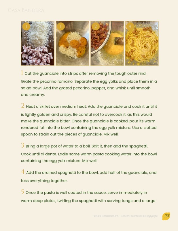 Italian cookbook for beginners: Extract 3