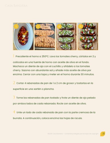 Libro de recetas italianas digital – Pasta, risotto, antipasti y postres