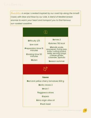 Italian Cooking E-Book: Pasta Sauce Recipes