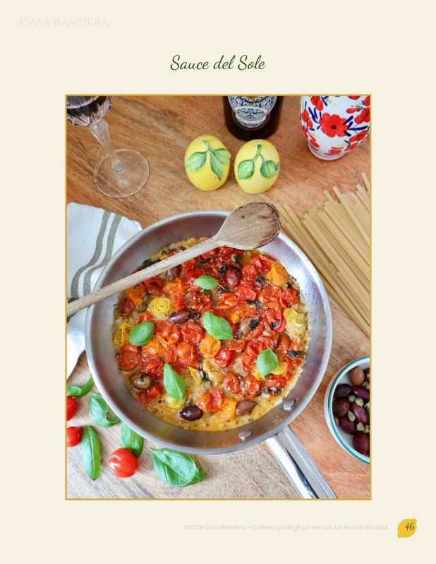 E-Book de cuisine italienne : recettes de sauces pour pâtes