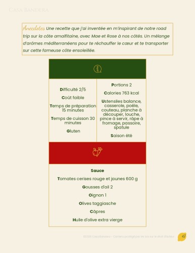 E-Book de cuisine italienne : recettes de sauces pour pâtes