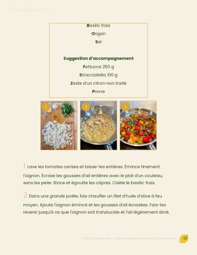 E-Book de cuisine italienne : recettes de sauces pour pâtes