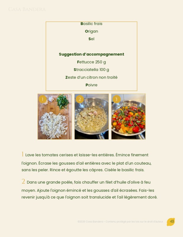 E-Book de cuisine italienne : recettes de sauces pour pâtes