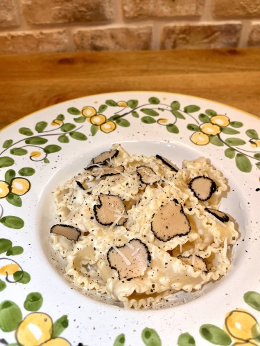 Recette de cuisine italienne des pâtes à la truffe