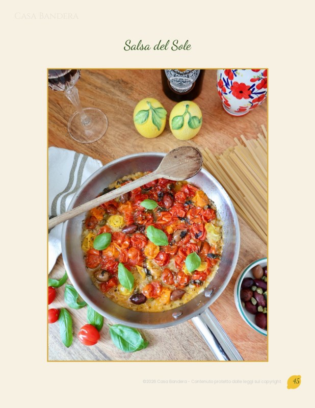 E-book di cucina italiana: ricette di salse per la pasta