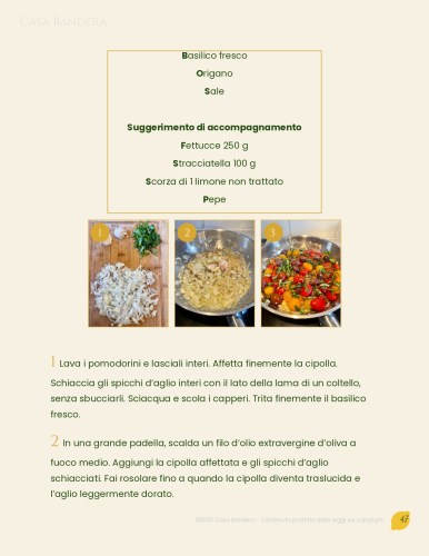 E-book di cucina italiana: ricette di salse per la pasta