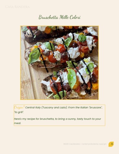 Italian cooking eBook - 70 easy and delicious recipes - Casa Bandera